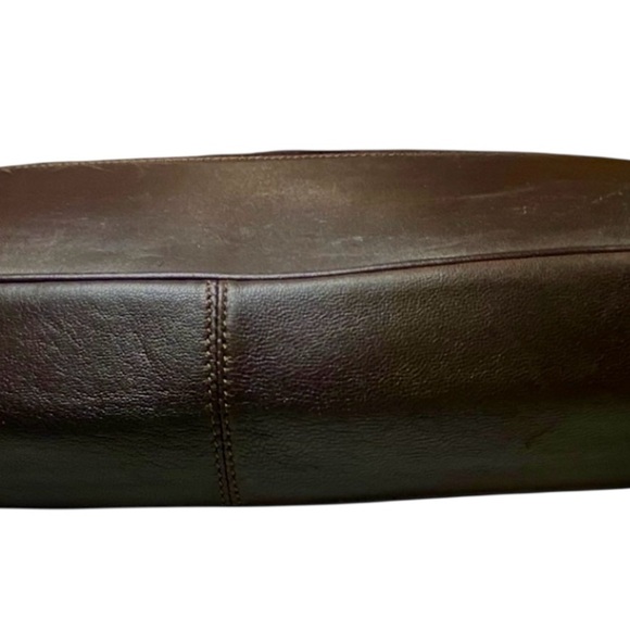 Vintage St. John Brown Suede Leather Old Money Classic Quiet Luxury Shoulder Bag - Picture 10 of 10